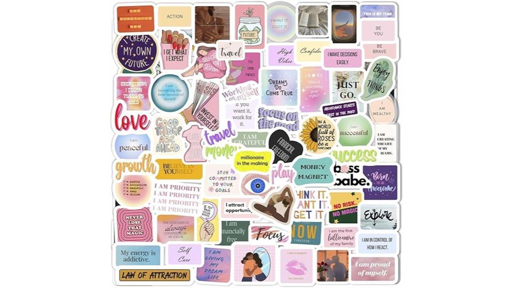 women s vision board stickers