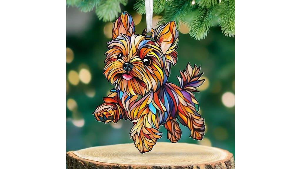 yorkie dog ornament gift