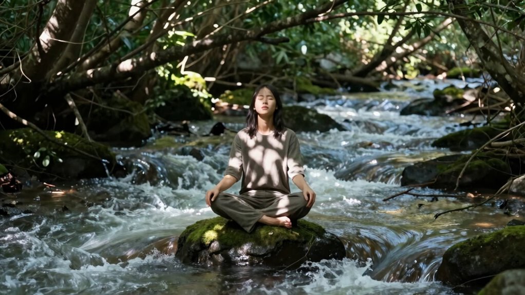 mindful breathing calms chaos