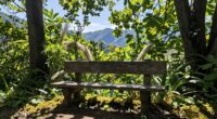 outdoor benches enhance meditation