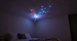 starry night sky projection