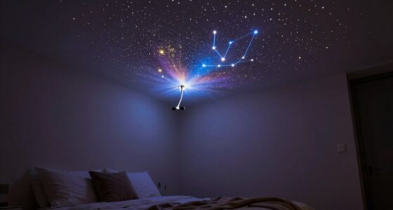 starry night sky projection