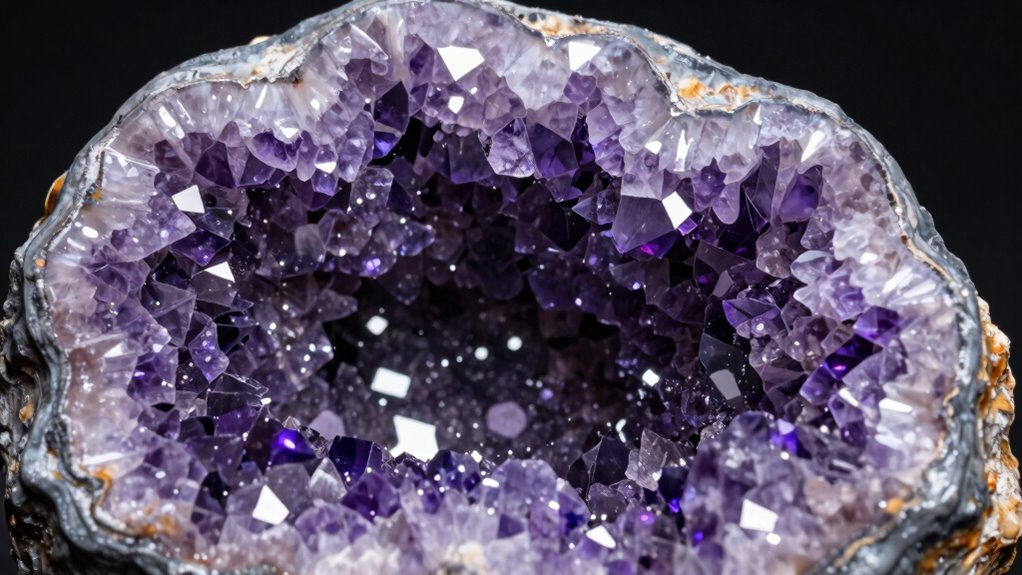 unique colorful natural crystal formations