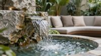water fountains enhance ambiance
