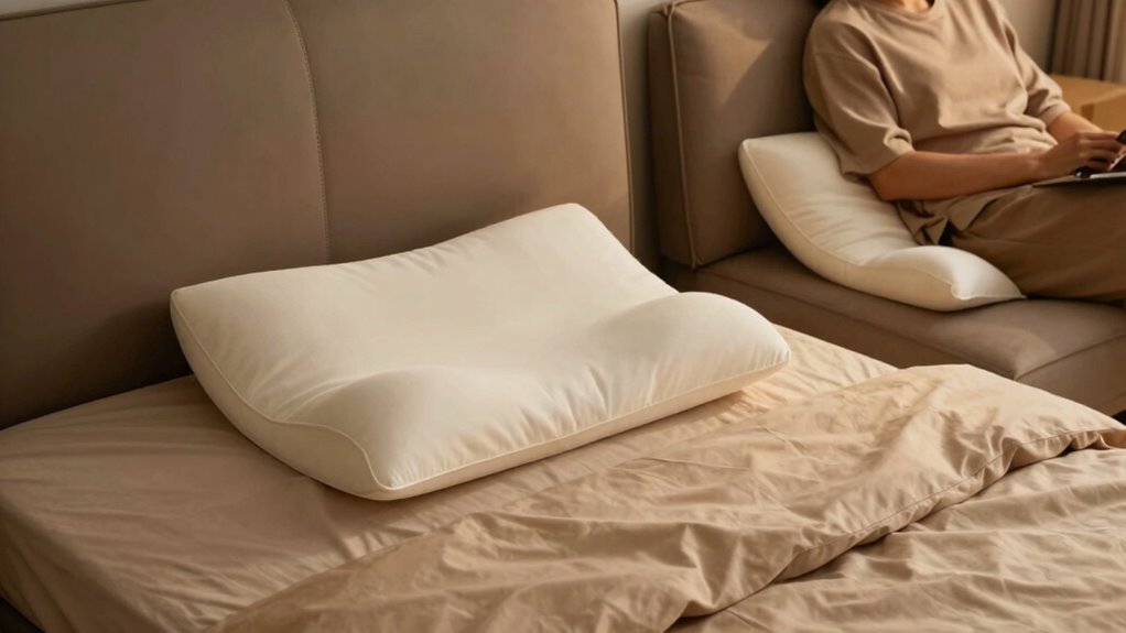 wedge pillows enhance comfort