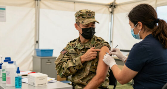Military requiring flu vaccines for recruits as Air Force base deals with outbreak